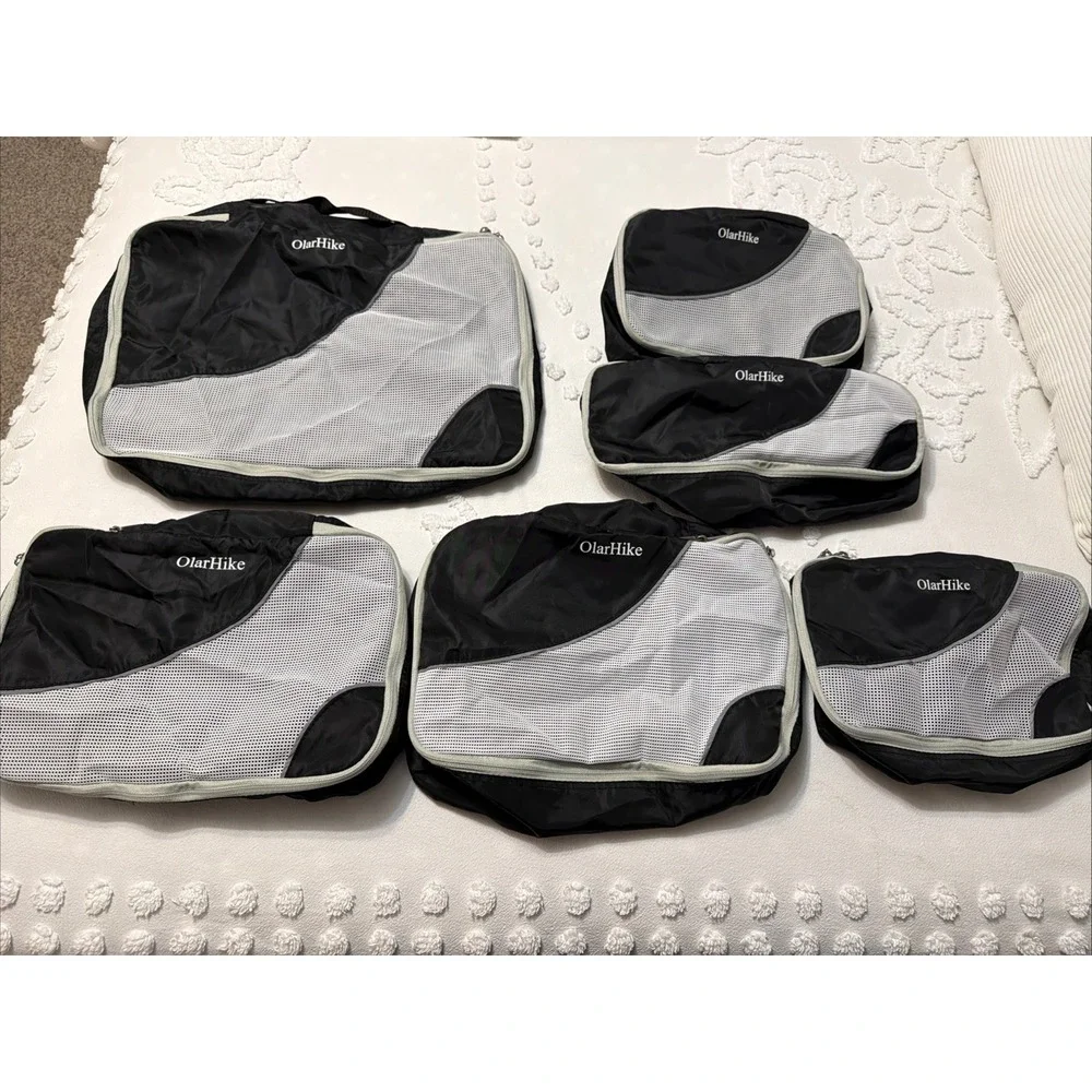 OlarHike Packing Cubes Lot Of 6 Clothing Travel Organizer Compression Luggage